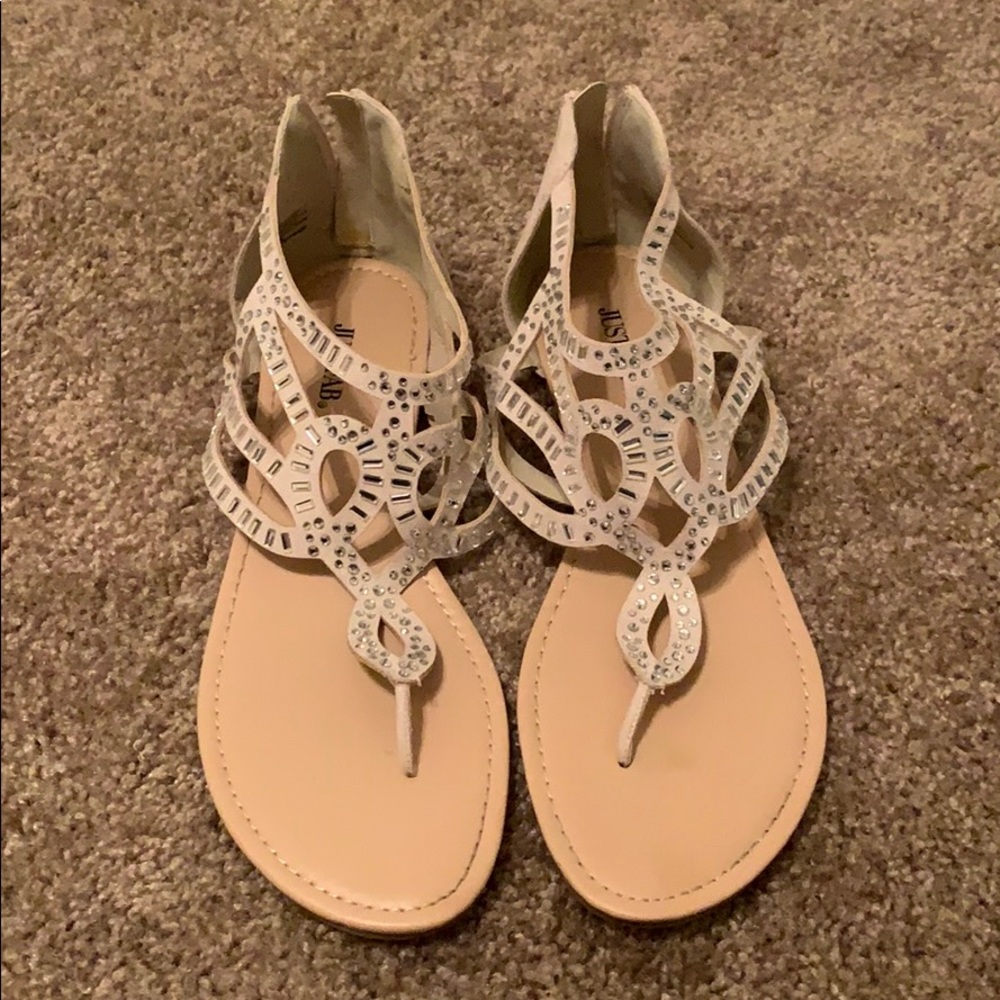 JustFab Bling Sandals